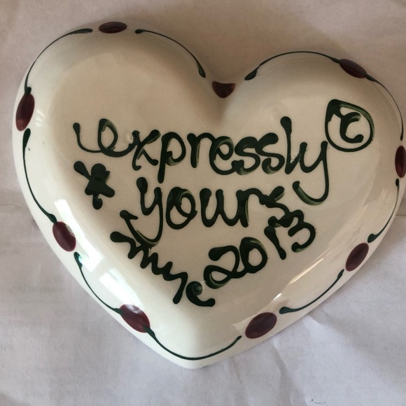 Expressly Yours retired vintage collectible 6” handpainted Snowman dish - Picture 3 of 4